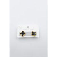 Vc Yonca Küpe - Siyah