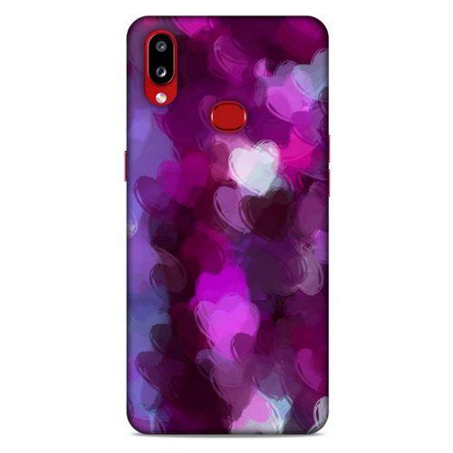 Samsung Galaxy A10s Uyumlu Kılıf Mor Delisi (42) Rugged Armor Kılıf Kalp