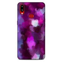 Samsung Galaxy A10s Uyumlu Kılıf Mor Delisi (42) Rugged Armor Kılıf Kalp