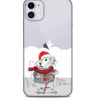 Zoologix (36) Apple iPhone 12 Şeffaf Kılıf Silikon Desenli