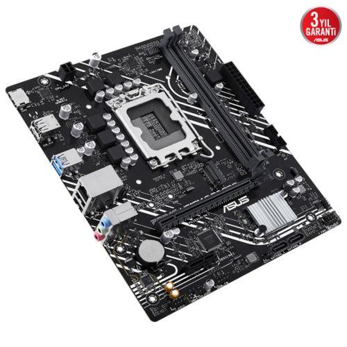 ASUS PRIME H610M-F D4 R2.0-SI, 2xDDR4, M.2, HDMI, 12-13.14.Nesil, LGA1700 Soket, Anakart (Bulk)