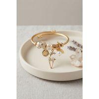 Geyik Model Gold Renk Beyaz Charmlı Bileklik
