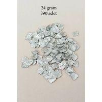 Oya Abiye Bileklik Kolye Pleksi Metalik Plastik Pul Gümüş Renk 24 gram 390 adet - BNC567