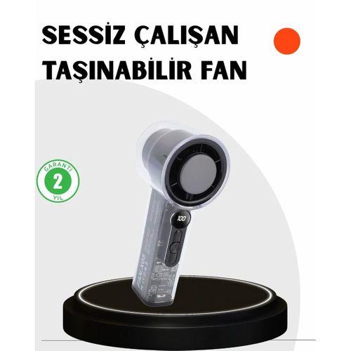 Kompakt Dijital Ekranlı Fan | 100 Seviye Hız + Sessiz Çalışma