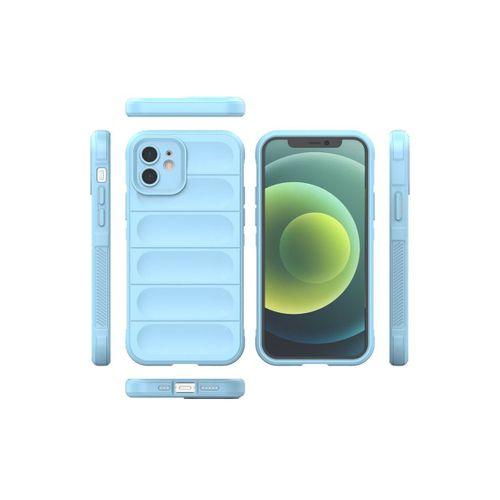 Newface iPhone 12 Kılıf Optimum Silikon - Sky Blue