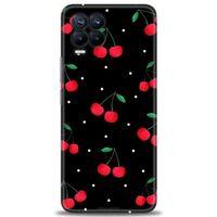 Realme 8 Pro Kılıf HD Baskılı Kılıf - Kirazlar + Tam Ekran Koruyucu