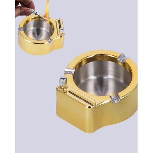 Paslanmaz Çelik Küllük Çakmaklı Masa Üstü Kullanım