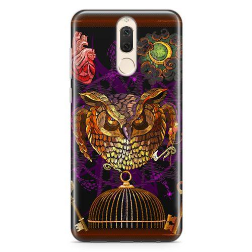 Huawei Nova 2i Kılıf Gotik Baykuş Arka Kapak Koruma Desenli Full Koruyucu