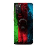 Samsung Galaxy A02s Uyumlu Kılıf Azarbaijan (35) Fit Design Kılıf Bayrak Aslanlı