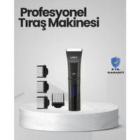 Şarjlı Tıraş Makinesi –dijital Ekranlı, Hızlı Şarjlı, Profesyonel Kesim Seti
