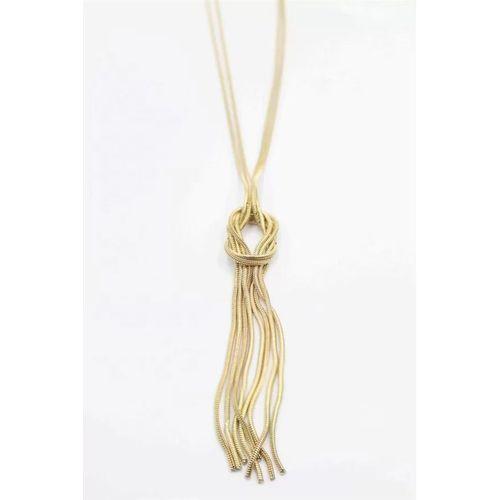 Örgü Kolye - Altın