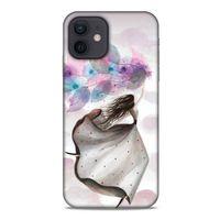 Y.Liva-2020 (Mutlu Peri) Apple iPhone 12 Kılıf Silikon Kapak Desenli
