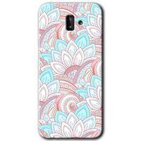 Samsung Galaxy J6 Plus Kılıf Baskılı Kapak - Çin Mandala 1 + 5D Tam Kaplayan Cam