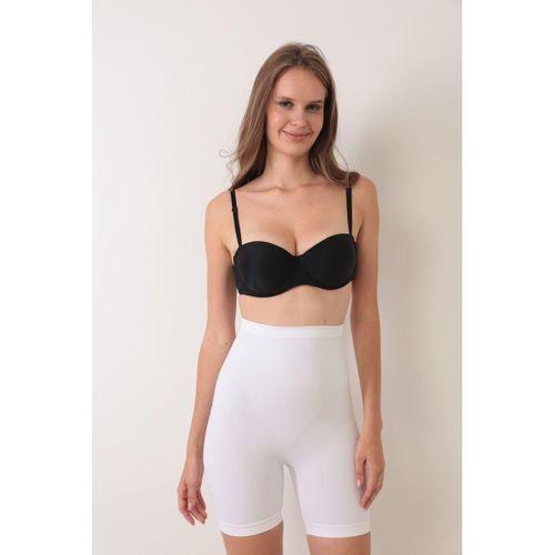 Beyaz Kadın Kalça Kaldırıcı Dikişsiz Korse - 760