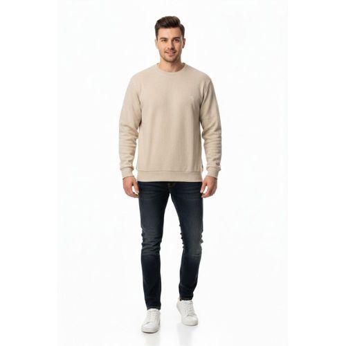 Erkek Büyük Beden Sıfır Yaka Selanik Sweatshirt BGL-ST04871