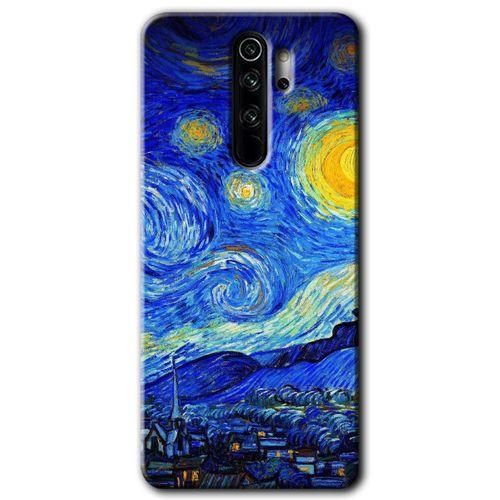 Xiaomi Redmi Note 8 Pro Kılıf HD Desen Baskılı Arka Kapak - Starry Night