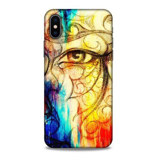 Lopard Apple iPhone XS Uyumlu Kılıf Manipülasyon ☻ (33) Hybrid Kılıf Baskılı