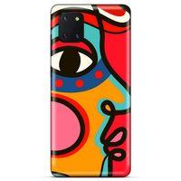Lopard Huawei Y5P Uyumlu Kılıf Soyut Sanat (9) Baskılı Kılıf