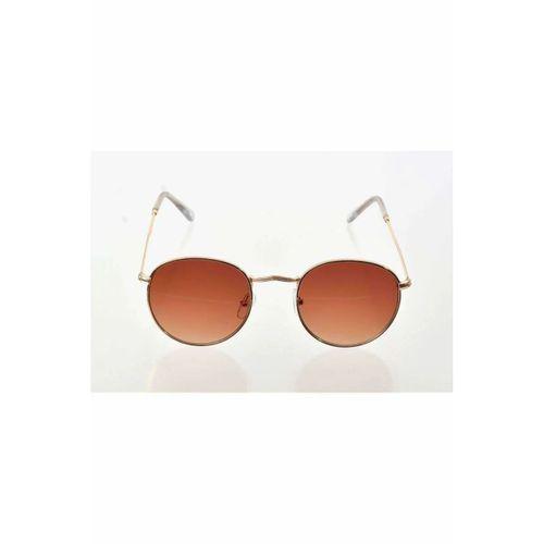 Sarı Metal Çerçeve Güneş Gözlüğü - Moda Gözlük