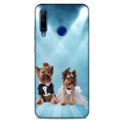 Huawei Y6P Kılıf Köpek Kıyafetleri (18) Telefon Kılıfları Yorkshire Gömlek Papyon