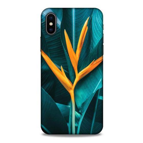Lopard Apple Iphone X Uyumlu Kılıf Bahar (24) Darbe Emici Kılıf Turuncu