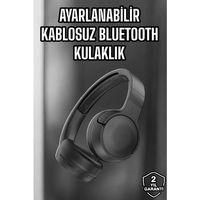 Kulak Üstü Kablosuz Bluetooth Kulaklık Gürültü Önleyici Uzun Şarj Süreli