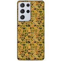 Lopard Samsung Galaxy S21 Ultra Uyumlu Kılıf Kamuflaj (29) Arka Koruma Kılıfı