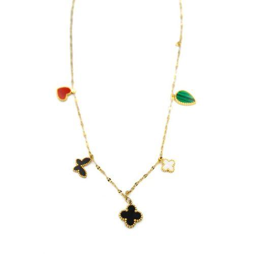 Vc Yonca Kolye - Altın