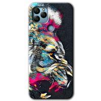 General Mobile GM 22 Kılıf HD Desen Baskılı Arka Kapak - Colorfull Aslan