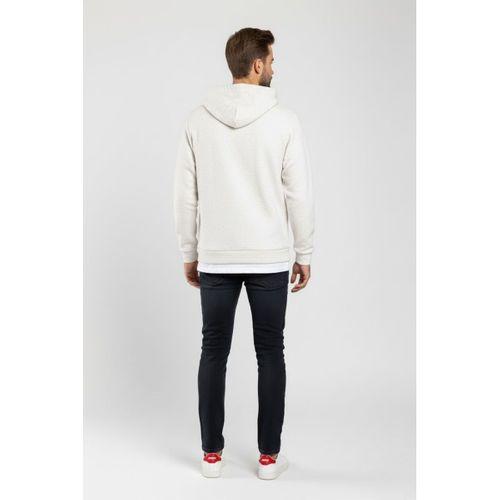 Süperlife Kapşonlu Uzun Kollu Baskılı Dar Kalıp İnce Erkek Sweatshirt SPR 2019K61
