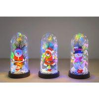 Yılbaşı Temalı Işıklı  Dekoratif Cam Fanus Alk5075