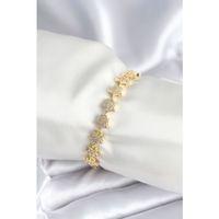 Pirinç Gold Renk Yıldız Model Kadın Bileklik