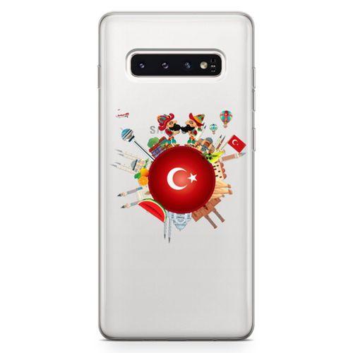 Samsung Galaxy S10 Kılıf Türkiye Milli Figürler Arka Kapak Koruma Desenli Full Koruyucu