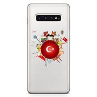 Samsung Galaxy S10 Kılıf Türkiye Milli Figürler Arka Kapak Koruma Desenli Full Koruyucu