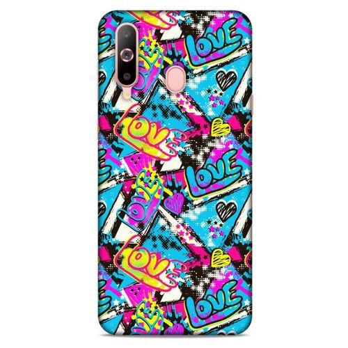 Graffitix (23) Desenli Silikon Kapak Samsung Galaxy A60 Kılıf