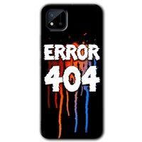 Realme C11 Kılıf HD Desen Baskılı Arka Kapak + Temperli Cam - 404 Error