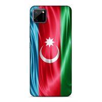 Realme C11 Uyumlu Kılıf Azarbaijan (36) Glitter Kılıf Tam Bayrak
