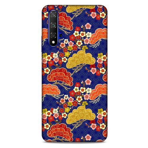 Huawei P Smart S Y8P Kılıf Japonya (50) Shockproof Kılıf Renkli Çiçekler