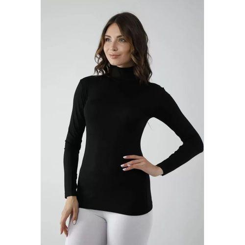 Vivaldi Kadın Sİyah Uzun Kol Balıkçı Body Likralı 353