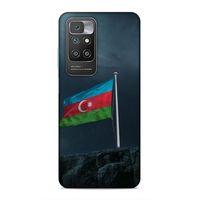Xiaomi Redmi 10 Uyumlu Kılıf Azarbaijan (27) Tasarımlı Kılıf Mavi Beyaz