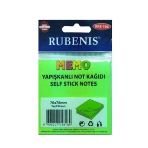 Memo Yapışkanlı Not Kağıdı 76X76Mm Yeşil - 3 adet