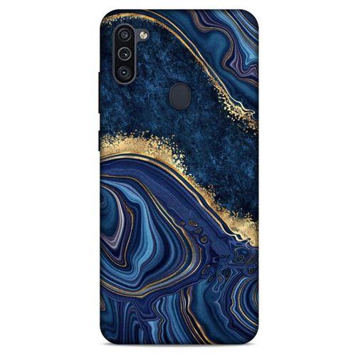 Samsung Galaxy M11 Uyumlu Kılıf Mavi Delisi (1) Kılıfı Mermer