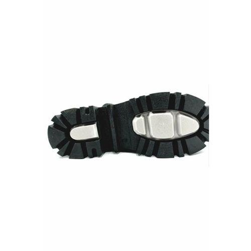 PUNTO 332087 Siyah Bağcıklı Fermuarlı Kadın Bot