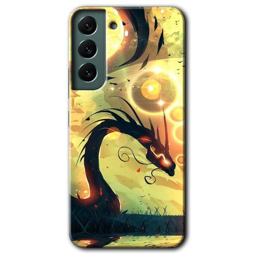 Samsung Galaxy S22 HD Baskılı Kılıf + 9D Tam Ekran Koruyucu - Digital Dragon