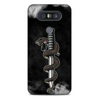 Lopard LG K41S - K51S Uyumlu Kılıf Tattoo's (11) Tam Koruma Yılan Dövmesi