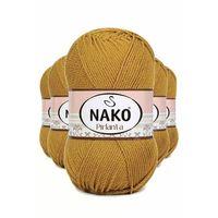 5 Adet Pırlanta Amigurumi El Örgü İpi Yünü Altın 6706