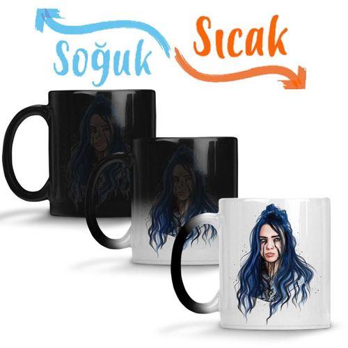 Billie Eilish Sihirli Kupa Bardak Porselen