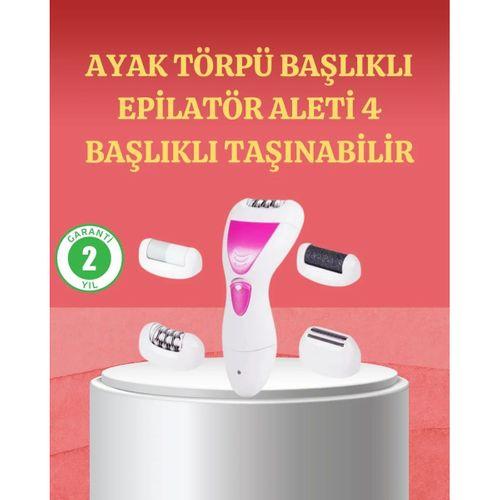 4 Başlıklı Kablosuz Şarjlı Epilasyon Cihazı
