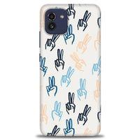 Samsung Galaxy A03 Kılıf HD Baskılı Kılıf - Tavşan Kulağı + Tam Ekran Koruyucu