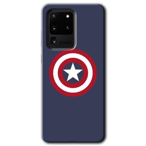 Potkal Hediye Fabrikası Samsung Galaxy S20 Ultra Kılıf HD Desen Baskılı Arka Kapak - Captain!